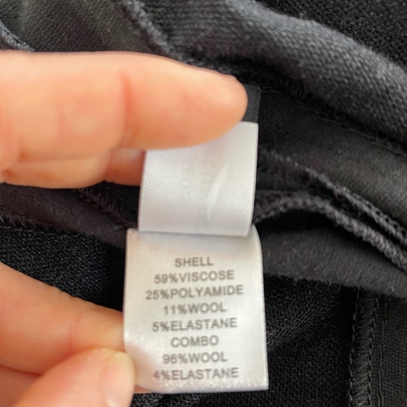 Diane Von Furstenberg Dress 8 Wool Blend Sleeveless Sheath Black - Picture 8 of 8